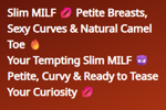 Slim MILF 💋 Petite Breasts,