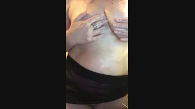 Oiling Up My Bodacious Breasts