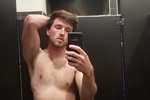 Naked in the gym stall