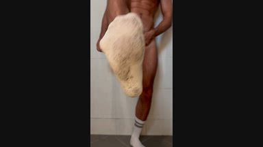 Wanking in White-Dirty soskc