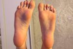 amy & alex โ New red pedicure Just the feet