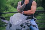 riding my motorcycle