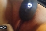 Picture of   Hollie’s pretty pussy with a toy
