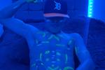 Sex, neon paint and a big cock.