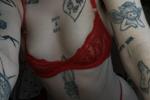 Hot red lace set