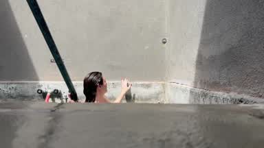 private hot spring tease