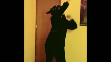 Funny dancing in pijamas