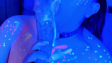 A neon blowjob