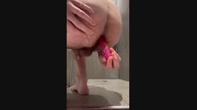 Wife’s dildo up my ass