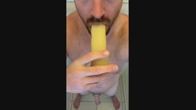 Daddy Sucking Dildo