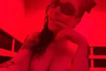 Naked in a sauna