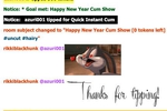 2022 First Cum Biggest Tipper