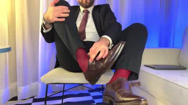Burgundy Sheer Socks part. 1