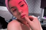 after shower)