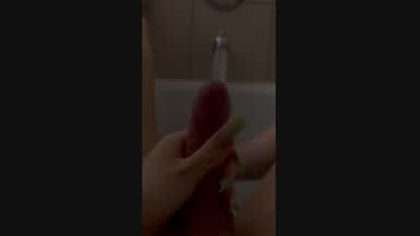 PRE CUM CLOUSEUP