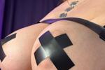 tits with tape