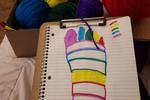 Making Rainbow Socks