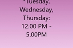 My schedule