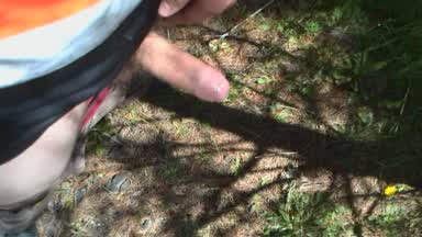 Outside Wank and Cum