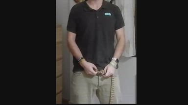 Striptease and cum without hands