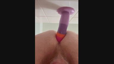 hardnhornyinhalifax — Rainbow Dildo From Underneath