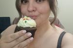 A cupcake from my friend for my birthday