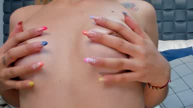 Palying with my tits