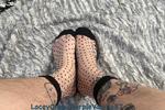 🇨🇦 purple — Polka Dot Sheer Socks