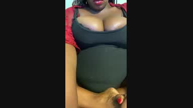 Pregnant dildo and pussy play