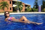 Relaxing day at the pool