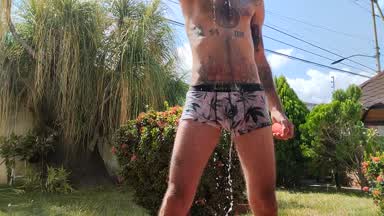 garden hose shower