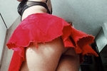 under my skirt