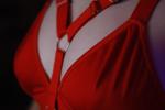 in red