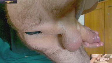 horny cock up close