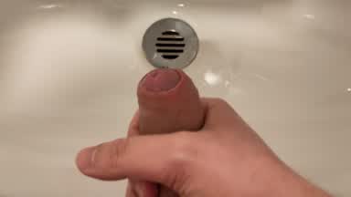 Cum in sink - p**lic toilets