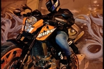 Dan on a motorcycle