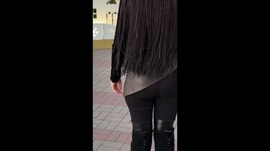 Near the city Christmas tree