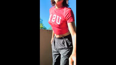 Exhib sur ma terrasse au solel