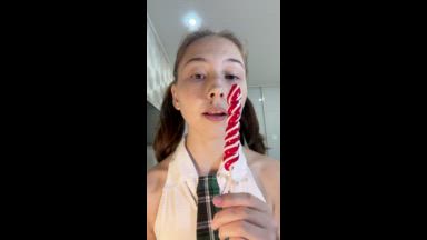 Licking this tasty lollipop + ahegao