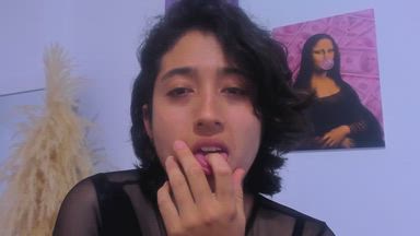 Lips and finger play