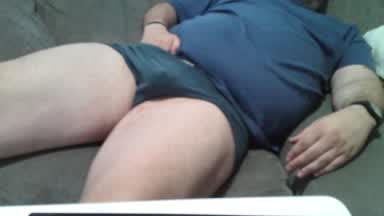 touching my cock
