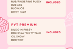 PVT MENU 💕