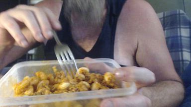 Enjoying Some Leftovers For Lunch