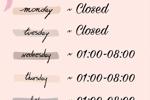 Stream schedule