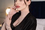 black robe with underwear