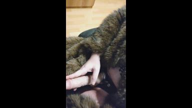 becca-van-boa โ Fur coat and strap on