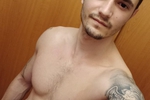 After the shower.