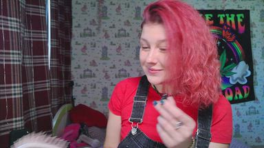 brushing my hair asmr
