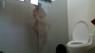 pawgboomboom — Showering Butt Naked Pregnant