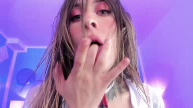 Cum show + eat it